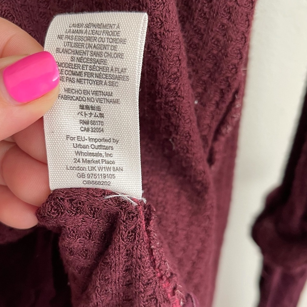 Free People Laguna Oversized Thermal Top - Picture 5 of 7